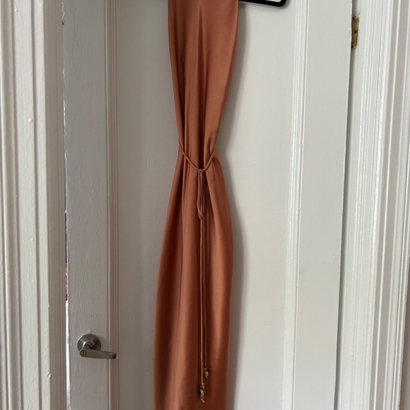 Nanuskha Satin Apricot Narita Dress - WITH TAGS - Picture 4 of 7